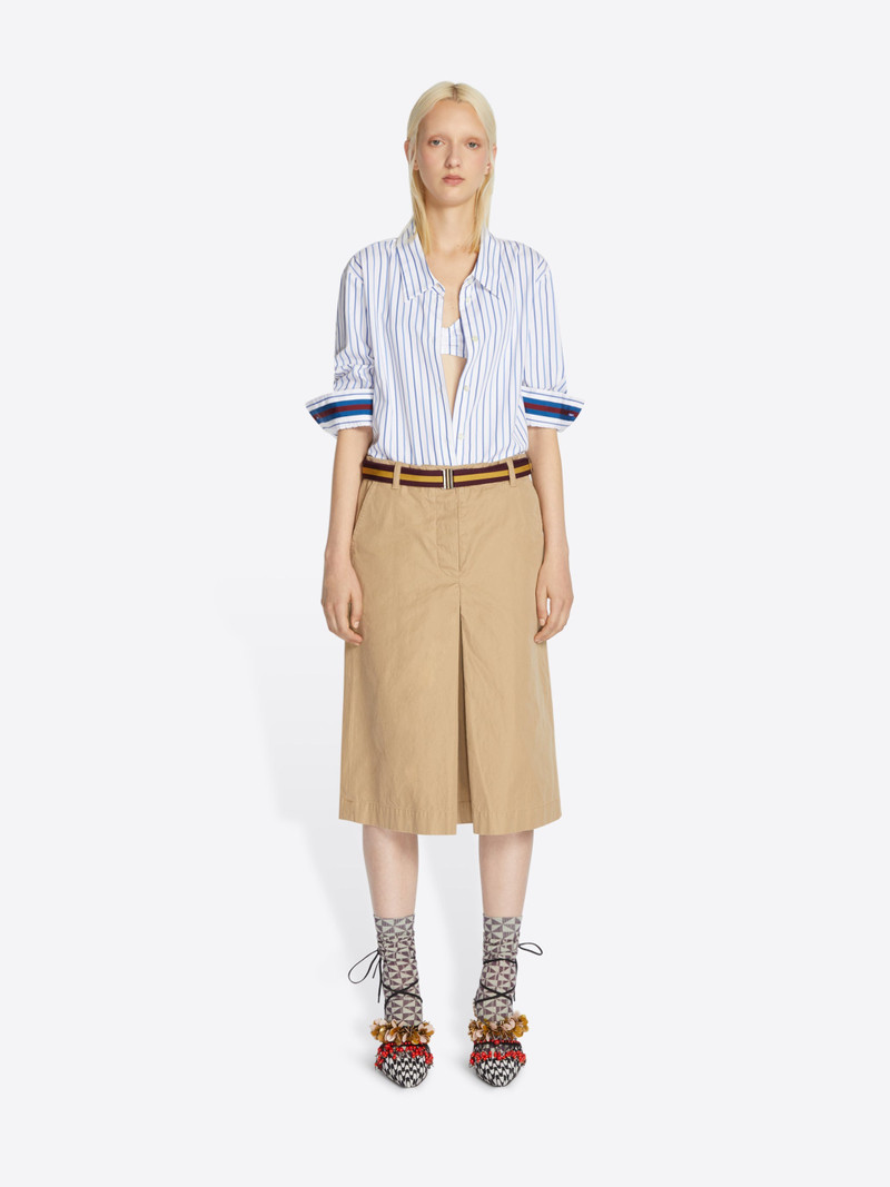 Dries Van Noten BELTED CHINO SKIRT outlook