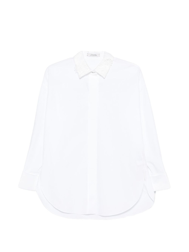 Power lace-collar shirt 1