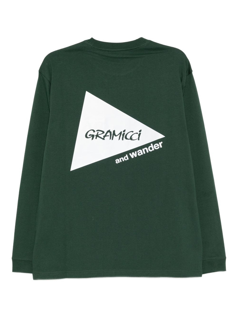 and Wander Green Gramicci Backprint LS Tshirt outlook