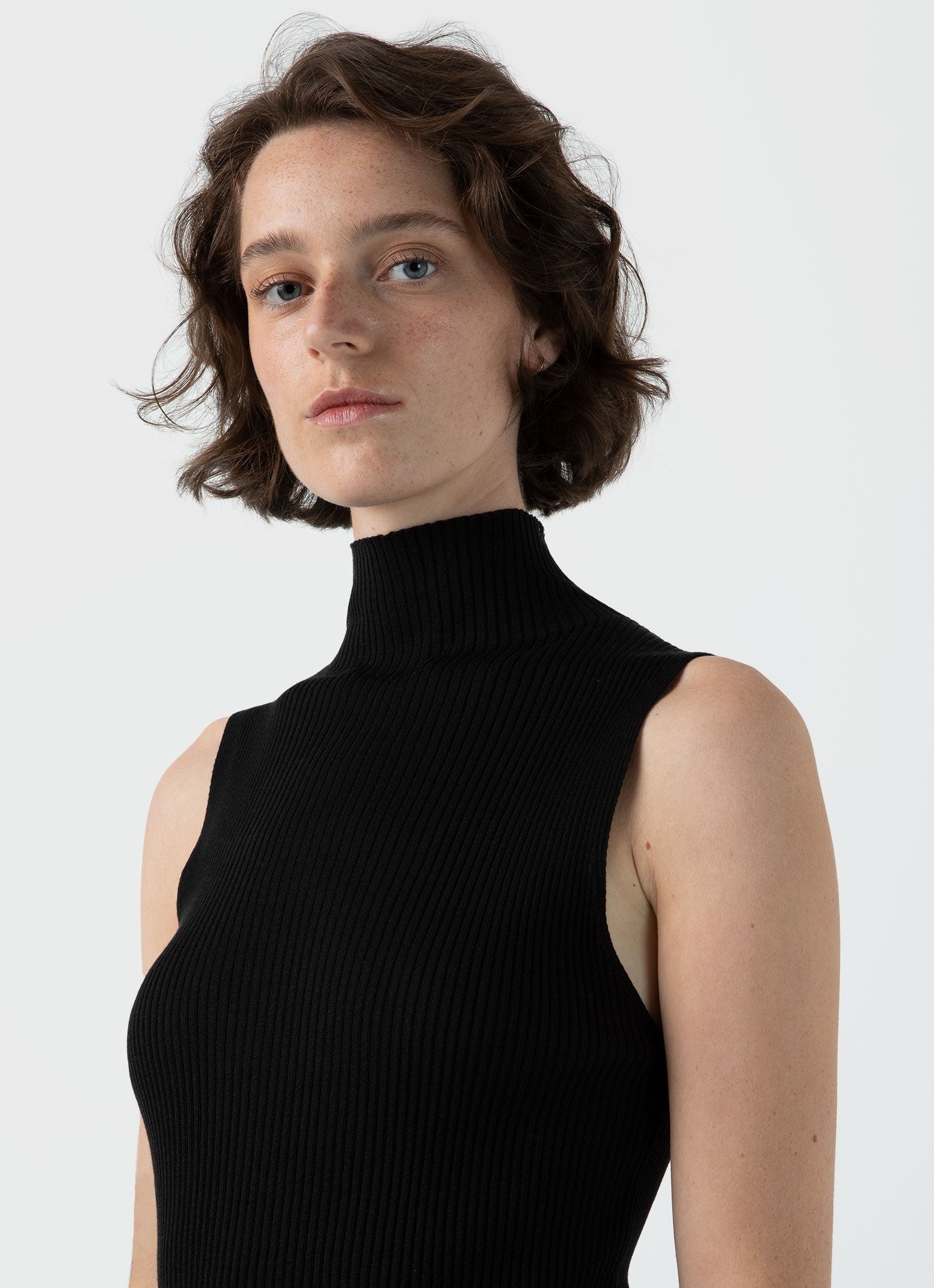 Silk Rib Vest Jumper - 3