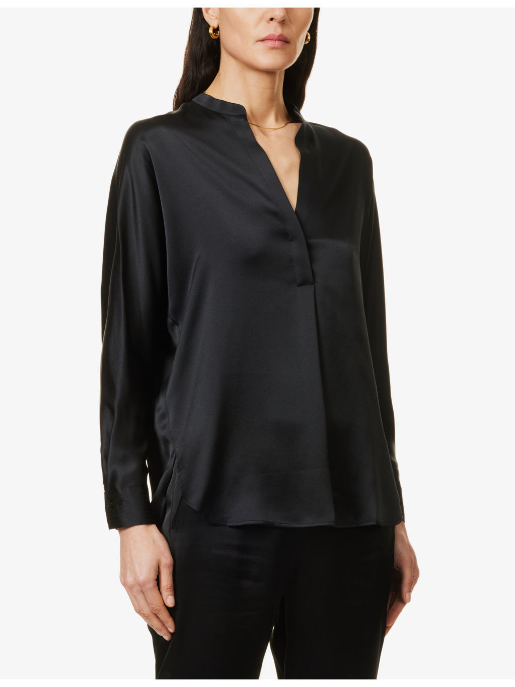 Relaxed-fit silk blouse - 3