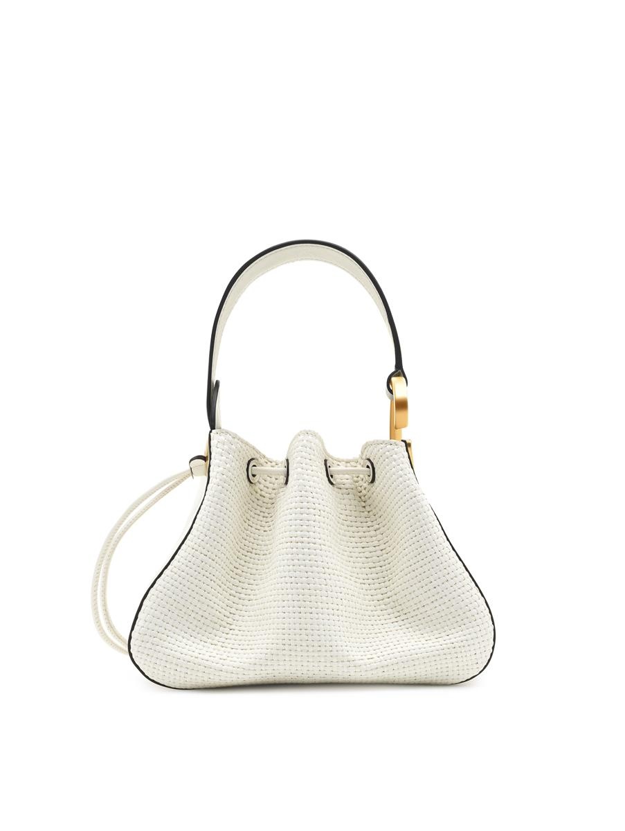 O HANDLE RAFFIA BAG - 3