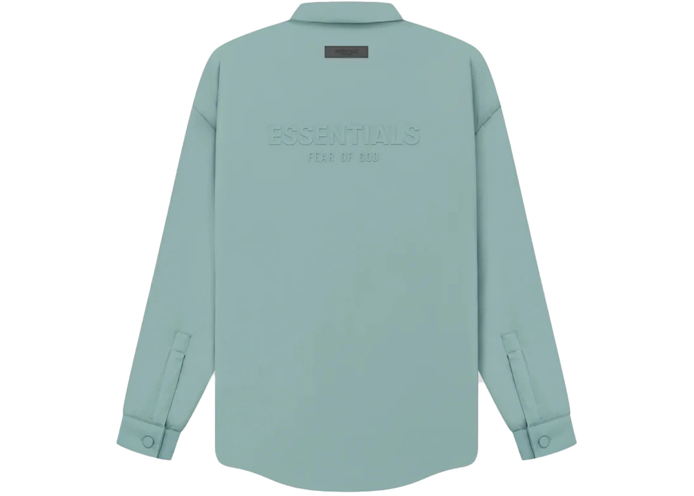 Fear of God Essentials Filled Nylon Shirt Jacket Sycamore - 2