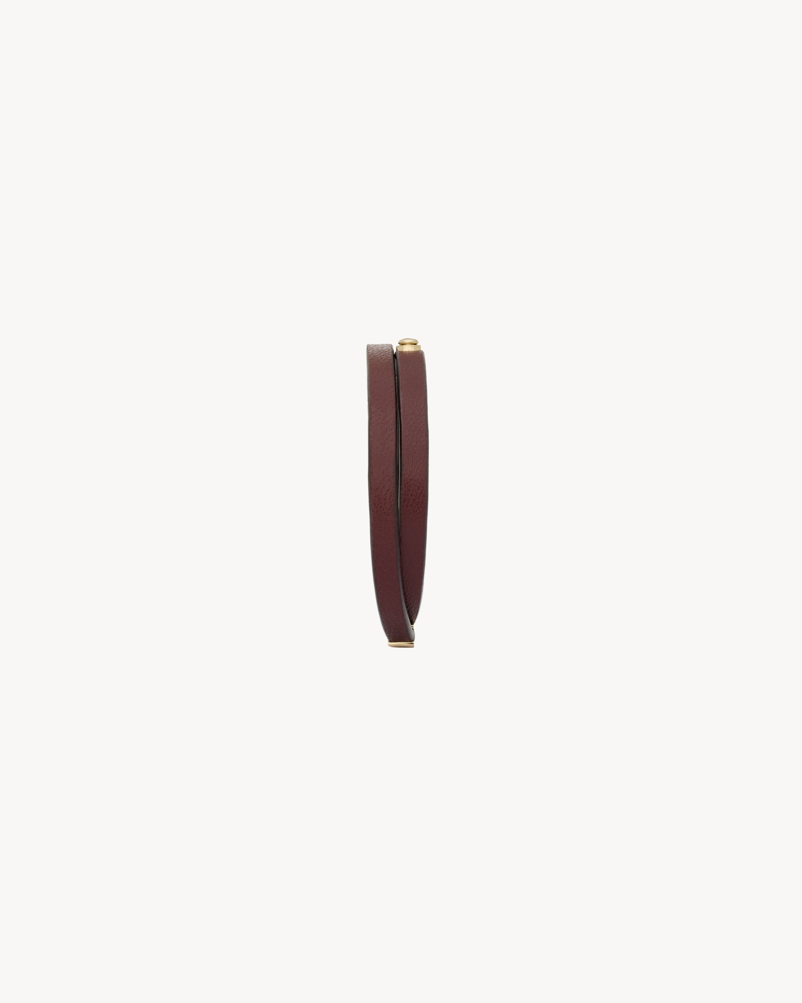 DOUBLE-WRAP BRACELET IN LEATHER AND METAL - 3