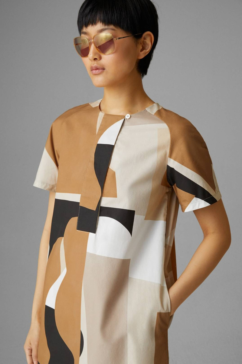 AVA MIDI DRESS IN CARAMEL/BEIGE 4