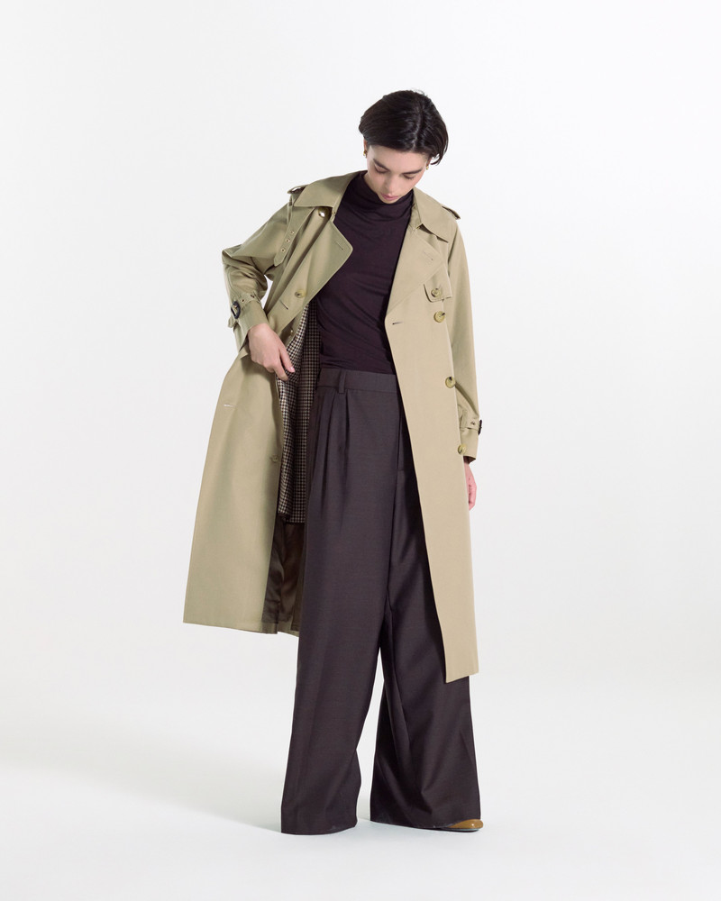 Mackintosh Forrest Gabardine Double Breasted Trench Coat outlook