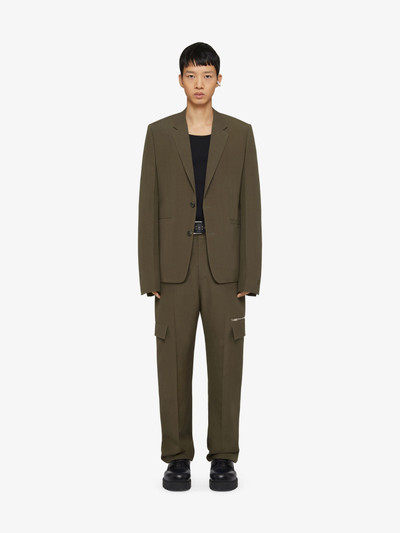 Givenchy TAILORED PANTS IN WOOL WITH POCKET DETAILS outlook