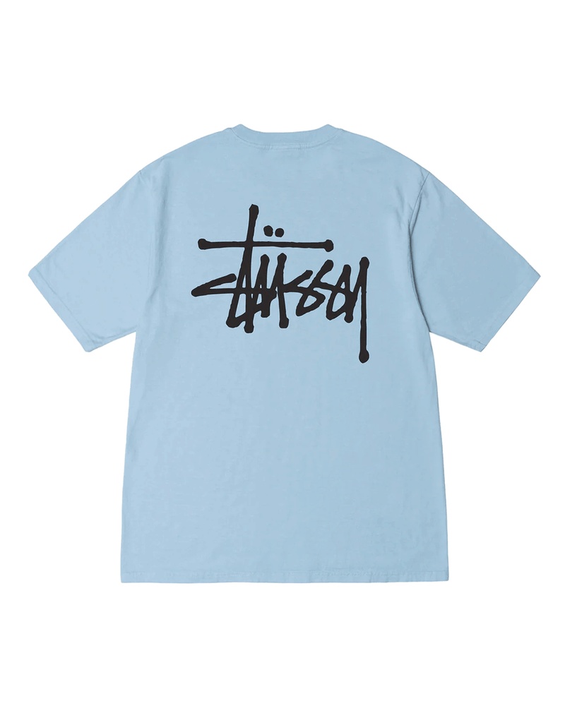 Basic Stussy Pigment Dyed Tee Spring '23 Sky Blue - 2