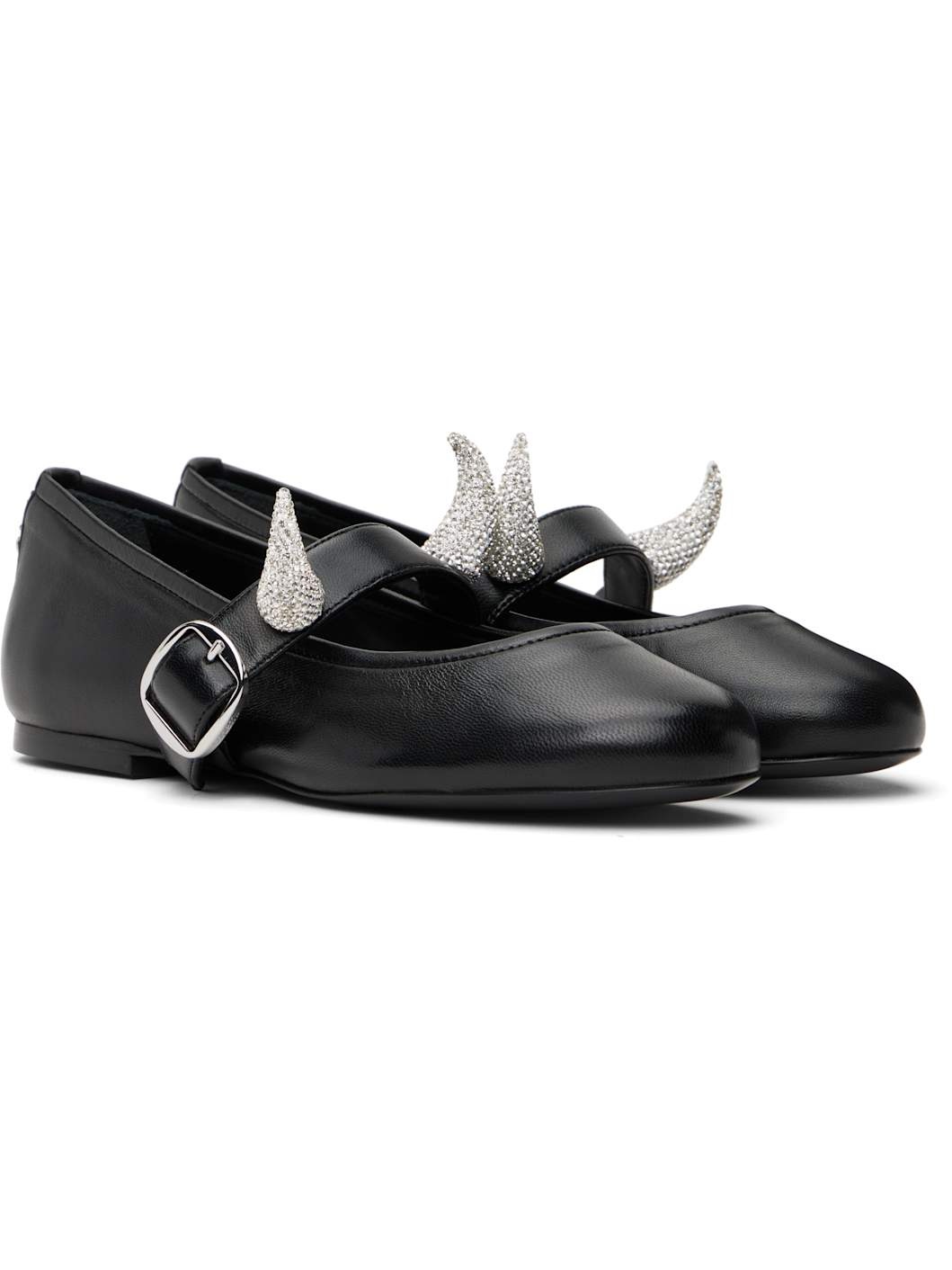 Black Disney Horn Ballerina Flats - 4
