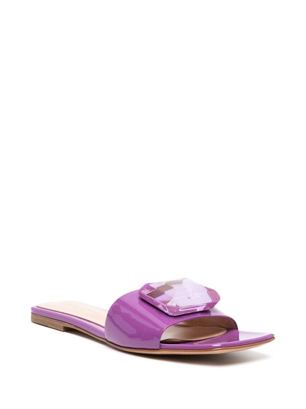 Jaipur crystal-embellished slides - 2