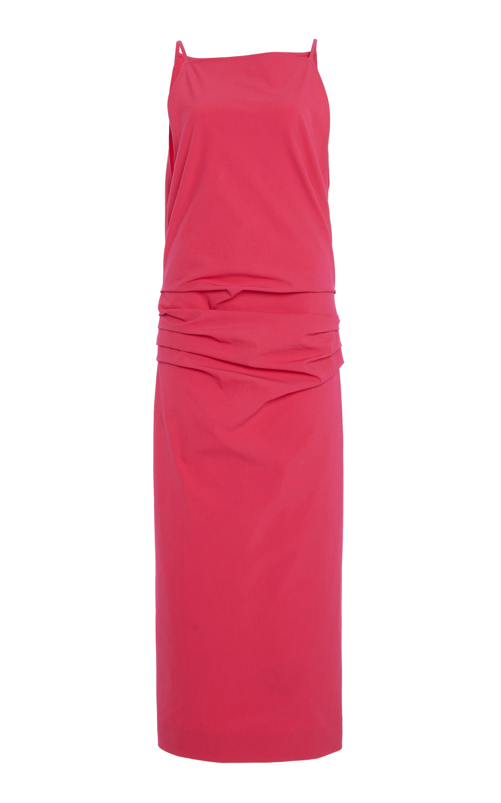 Priya Bi-Stretch Cotton Maxi Dress fuchsia - 1