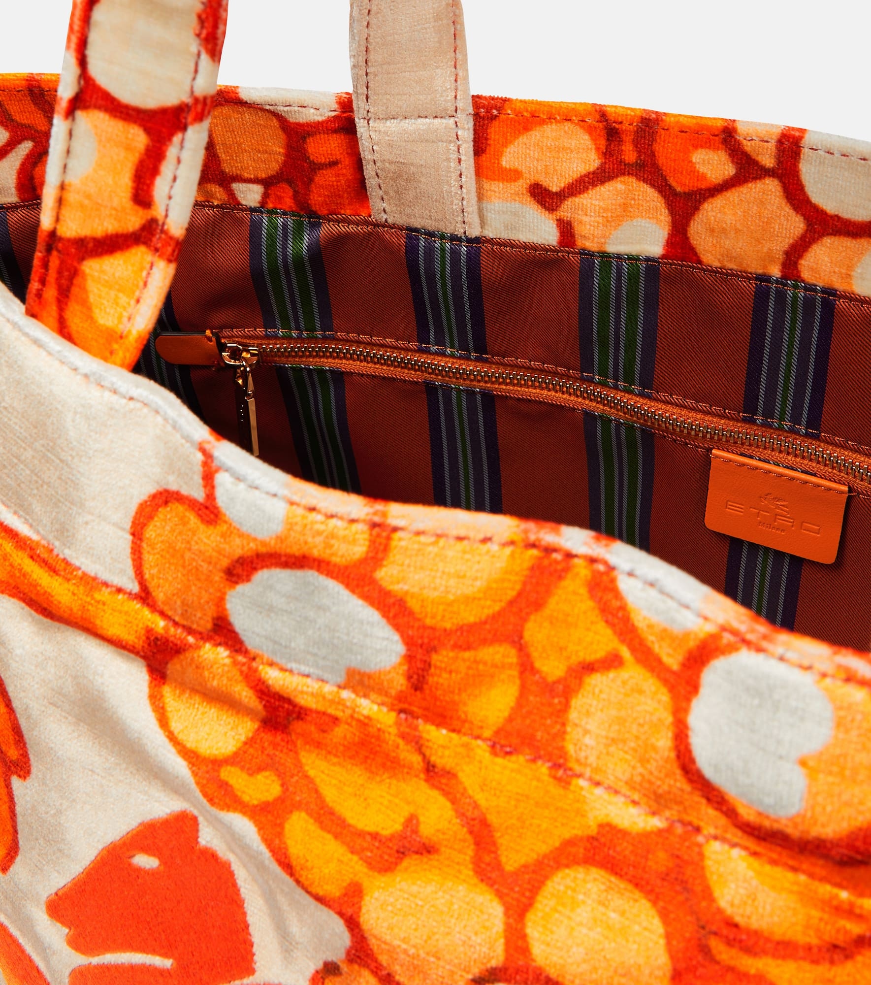 Pegaso leather-trimmed tote bag - 3
