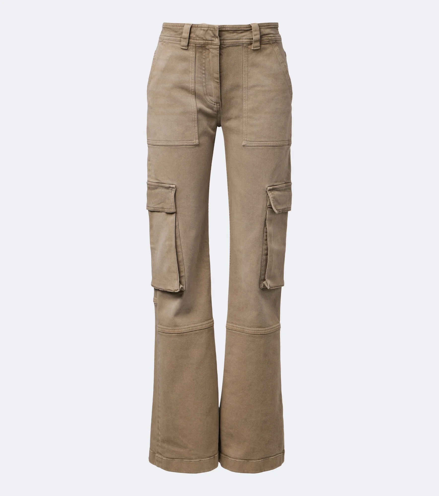 Cotton twill cargo pants - 1