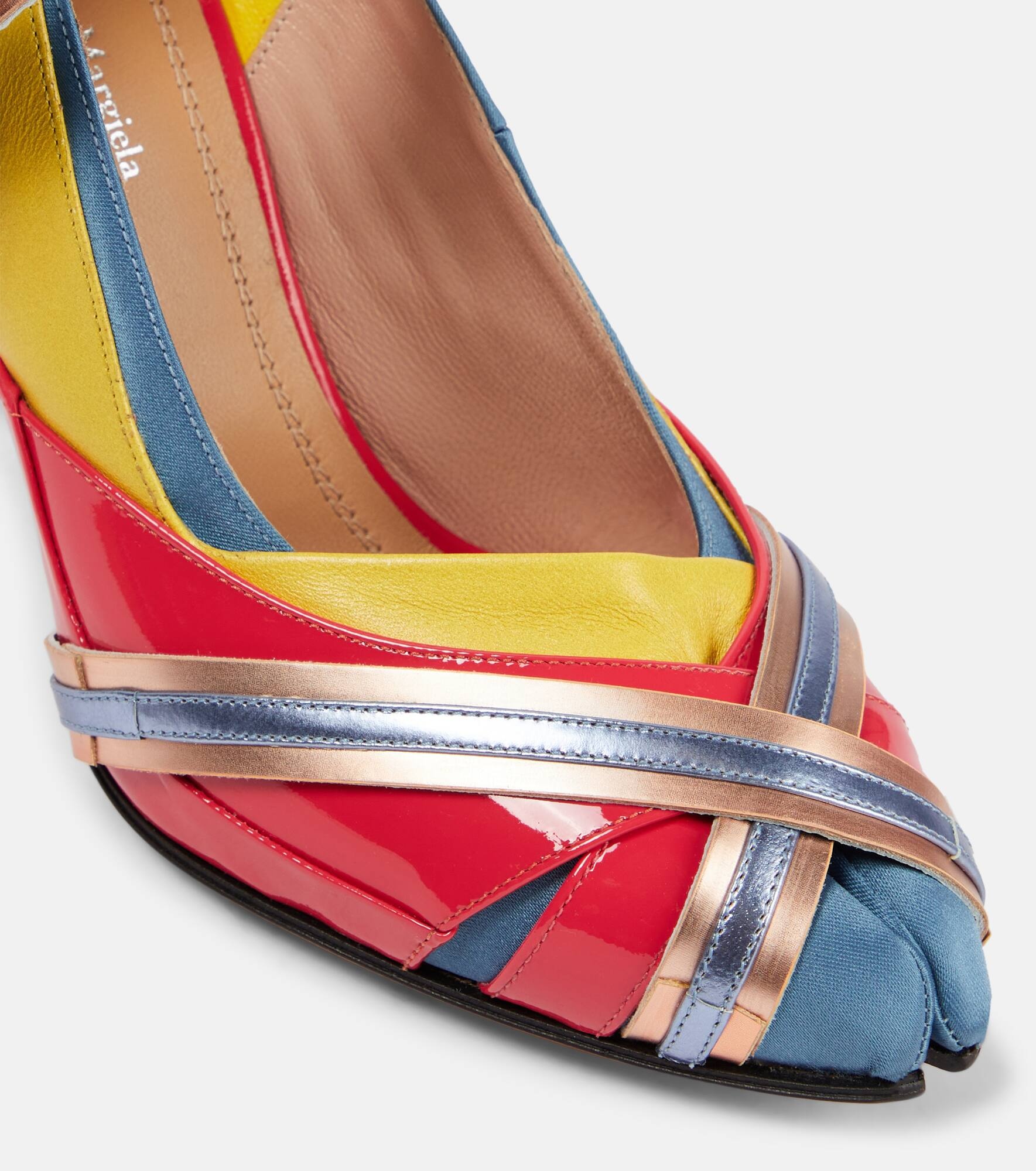 Tabi embellished leather pumps - 6