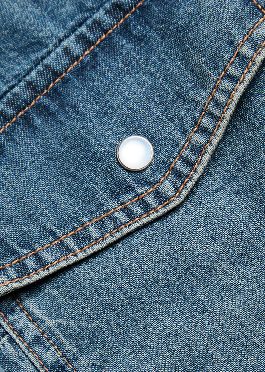 Veronica Beard Noah Denim Shirt - 5