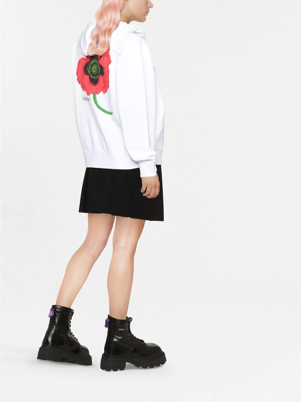 Boke Flower zip-up hoodie - 3