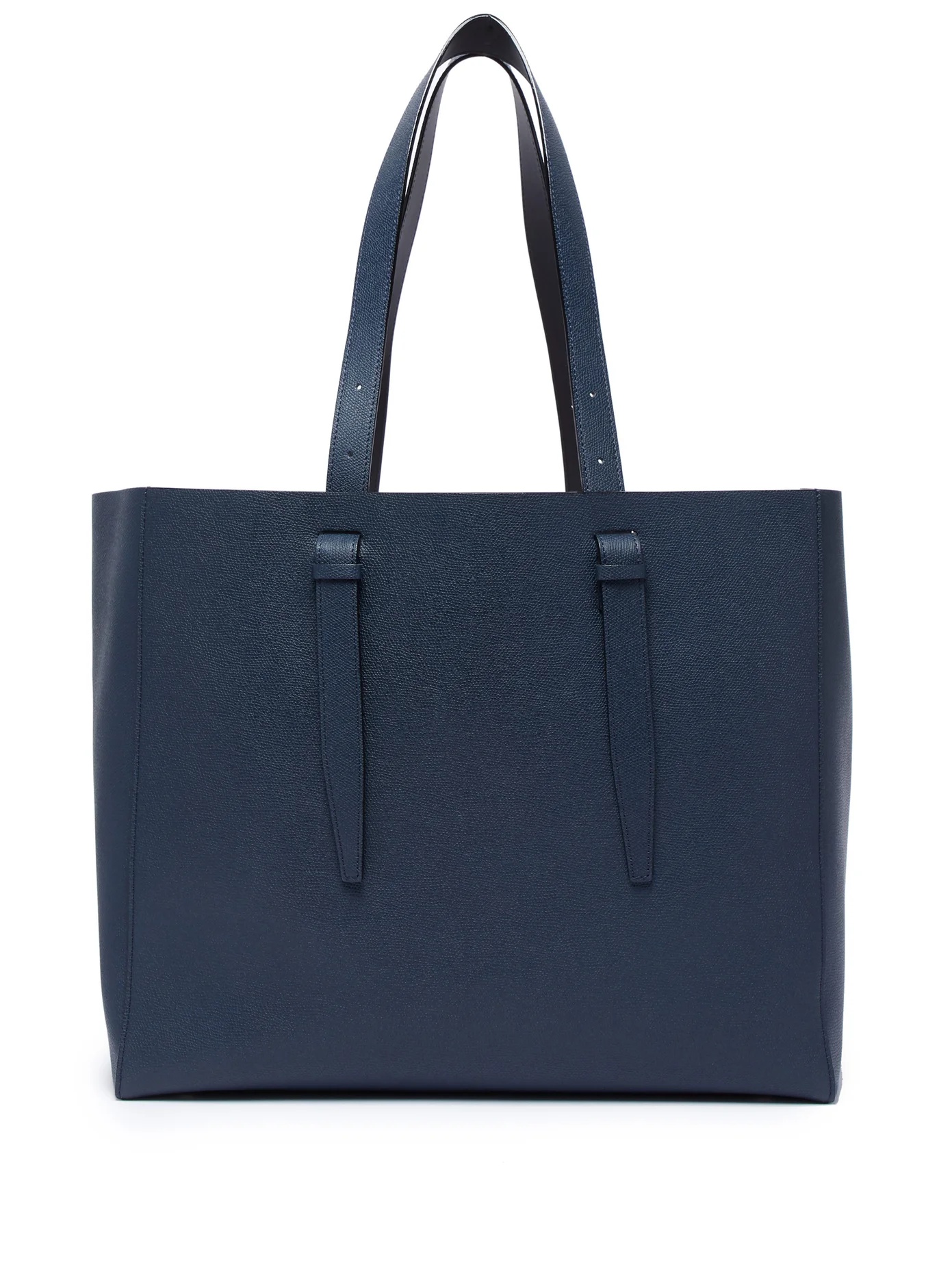 Large grained-leather tote - 1