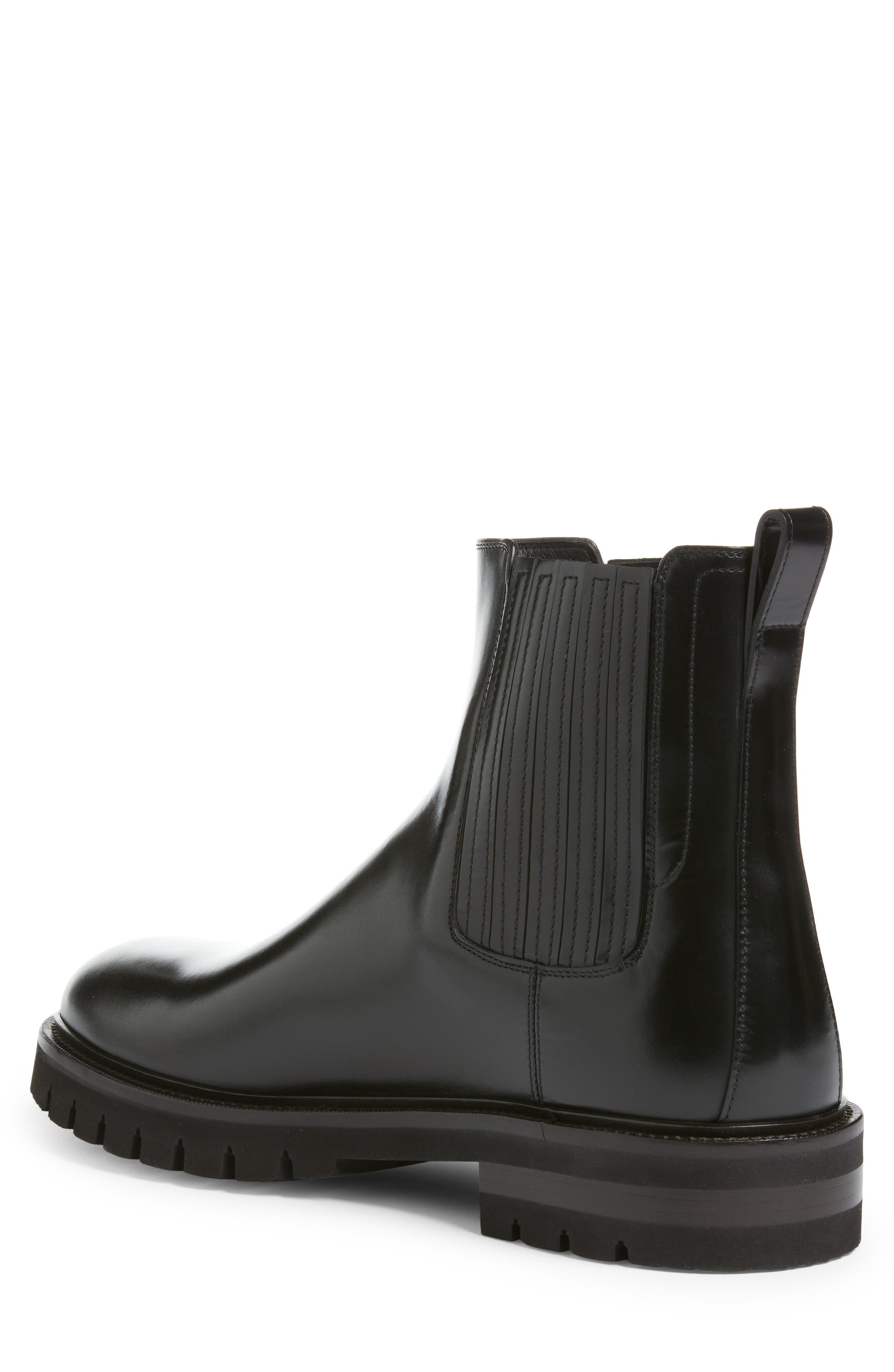 FERRAGAMO Lug Sole Chelsea Boot in Nero at Nordstrom - 2