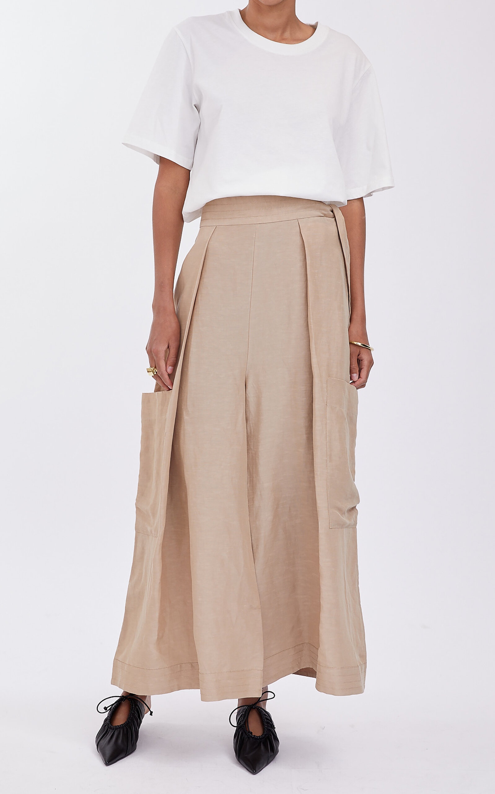 Oversized Wide Leg Pant tan - 3