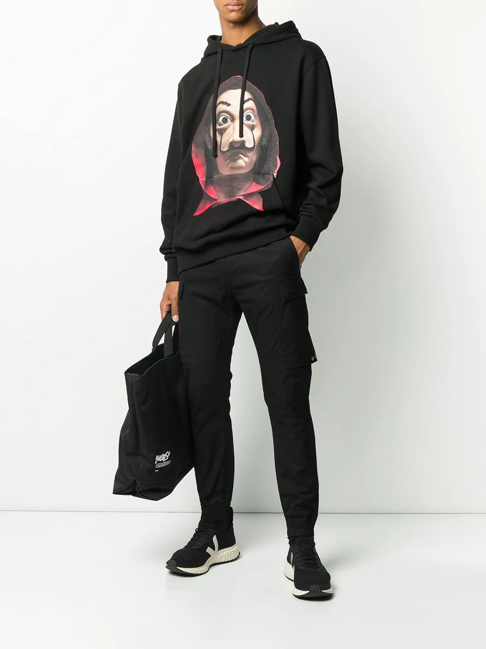 long-sleeved photographic print hoodie - 2