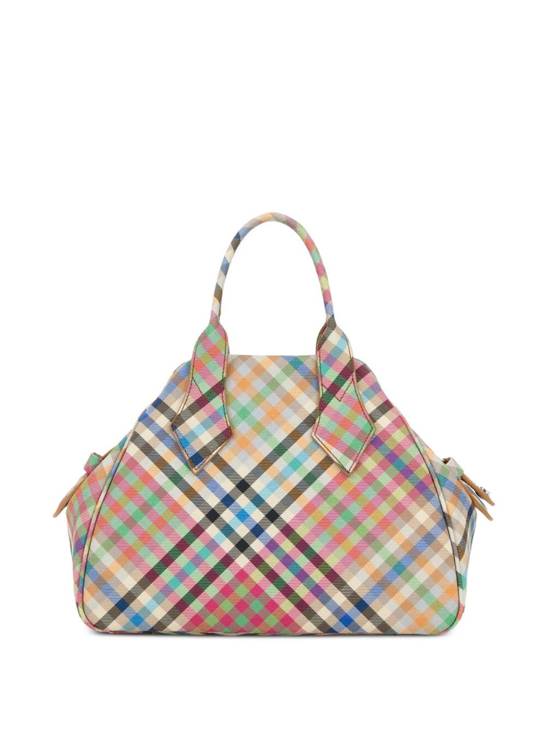 Vivienne Westwood medium Yasmine plaid tote bag outlook
