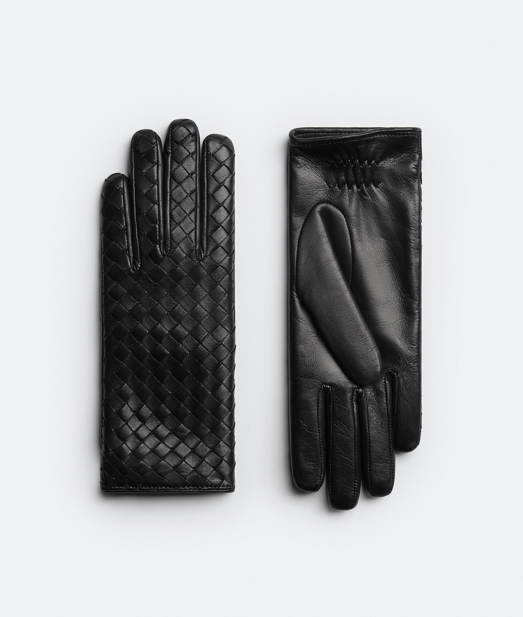 Intrecciato Leather Gloves - 1