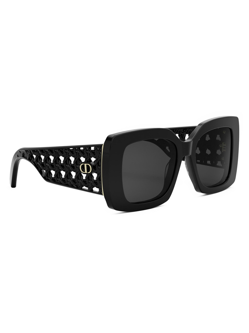 Women's VeryDior S1I 54MM Square Sunglasses - Dark Grey Black 8