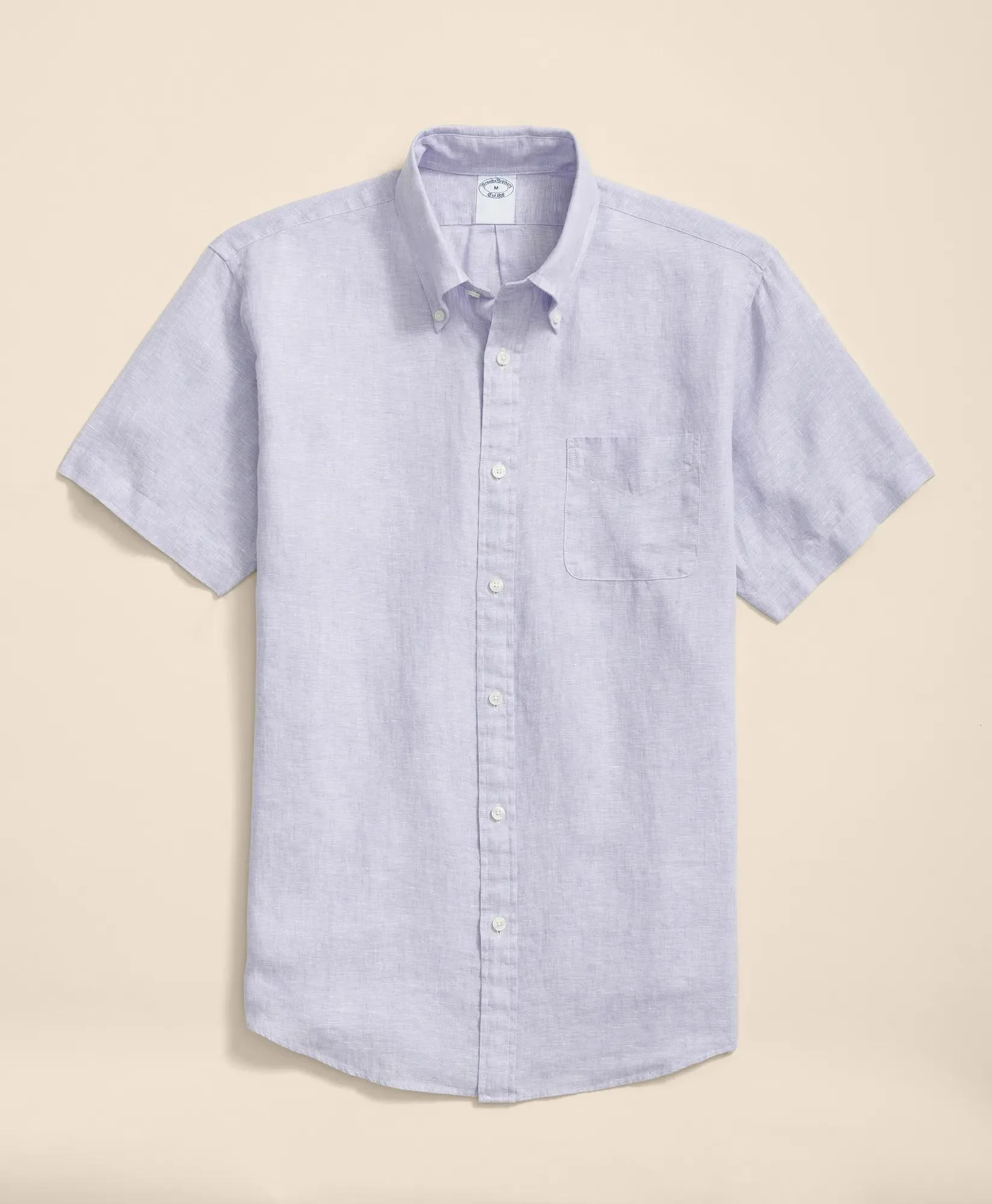 Irish Linen Short-Sleeve Sport Shirt - 1