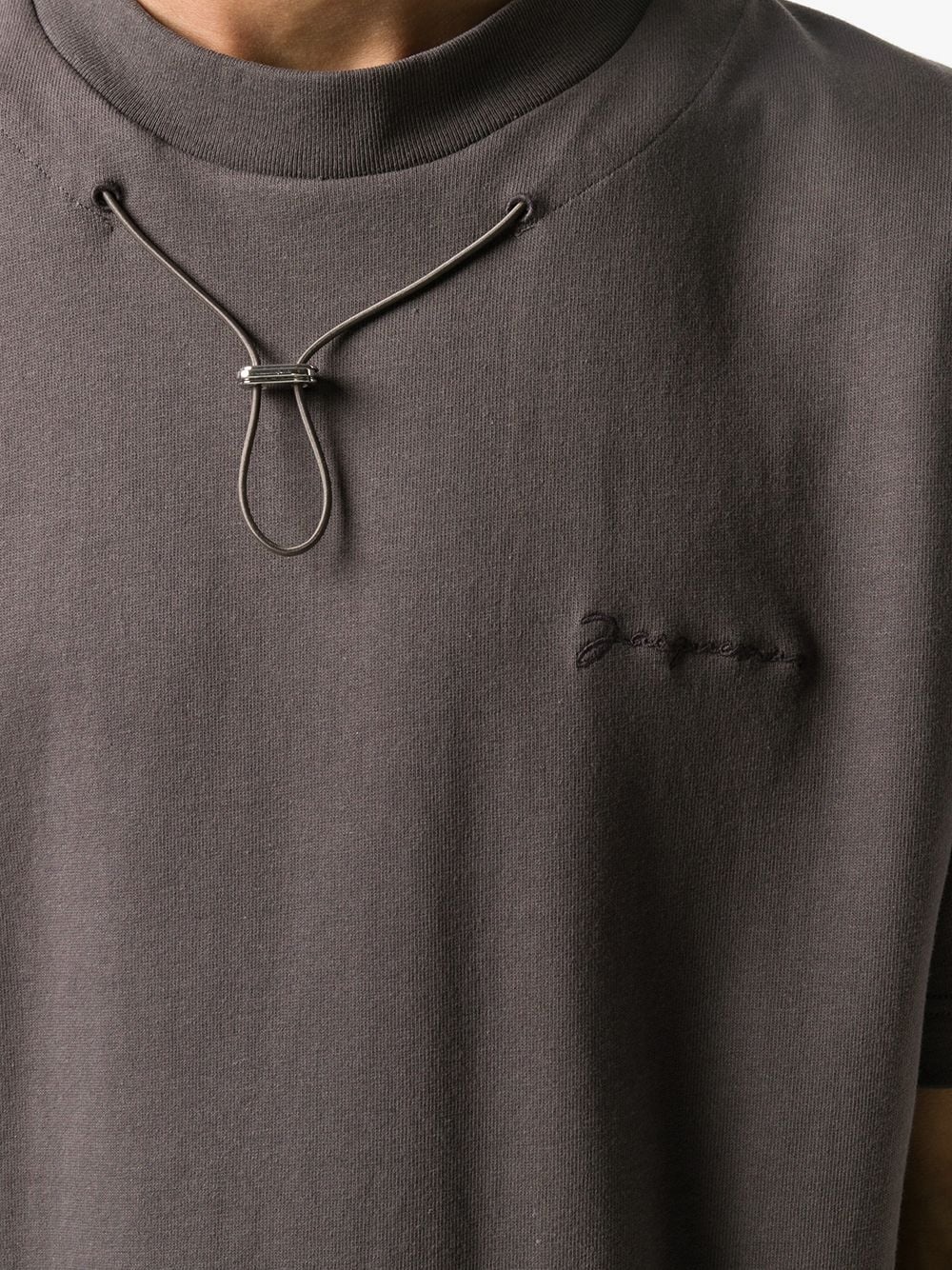 drawstring detail T-shirt - 5