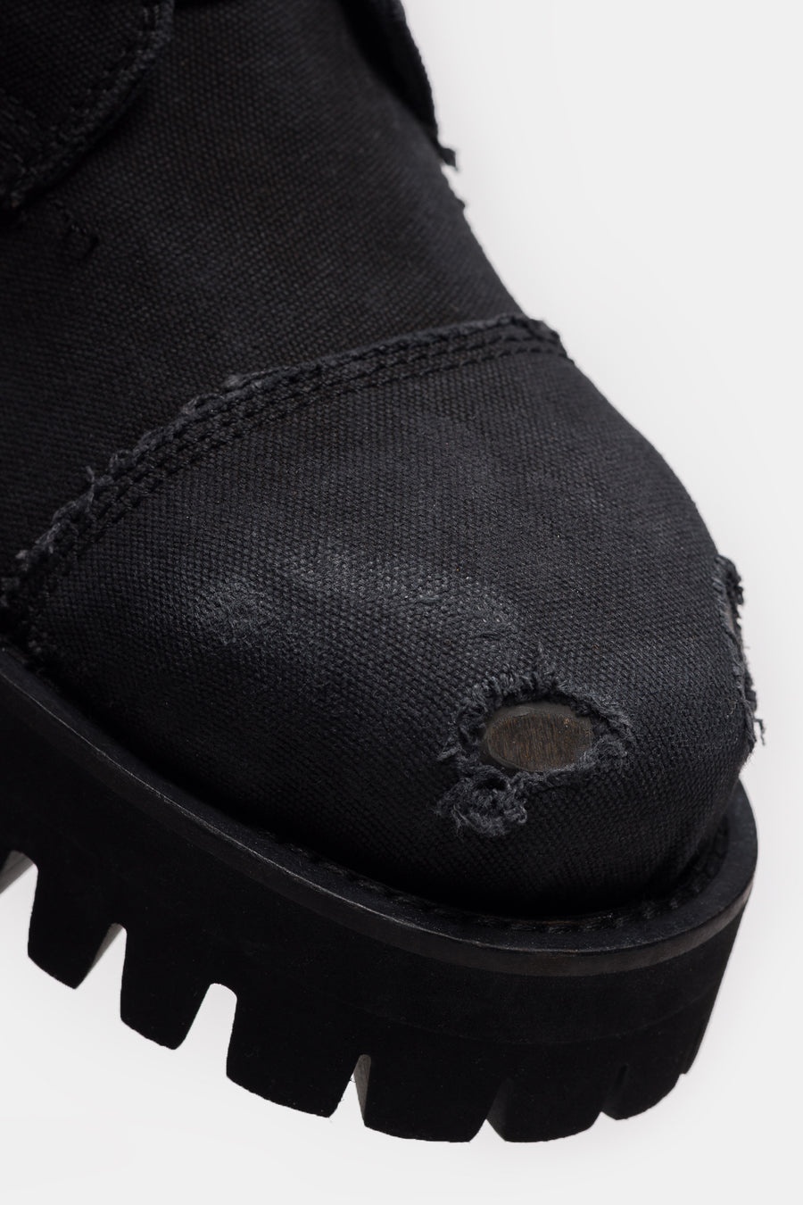 X Boot in Distressed Black - 6