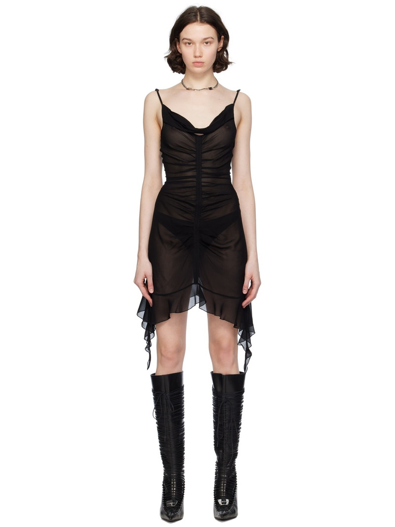 ruched chiffon minidress 1