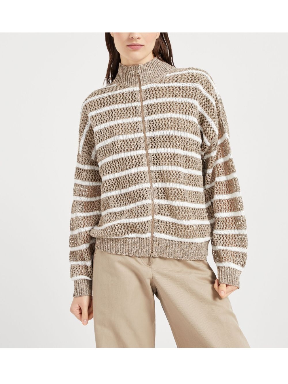 striped cardigan - 3