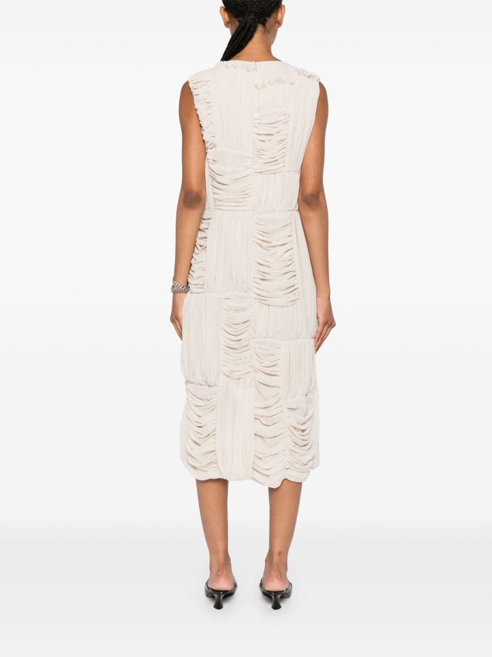ruched midi dress - 4