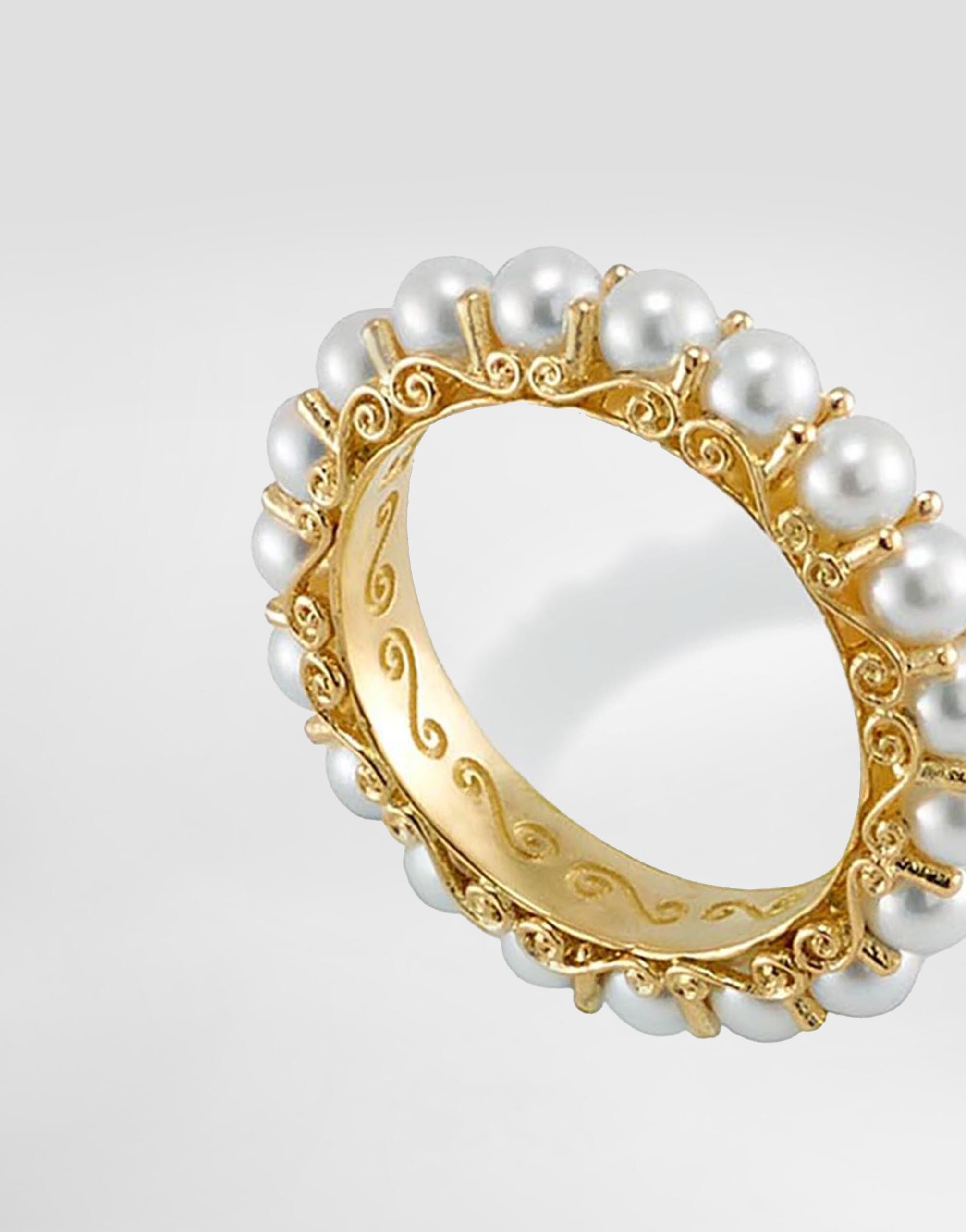 Pearl Earrings 18-carat yellow gold and pearls - 2