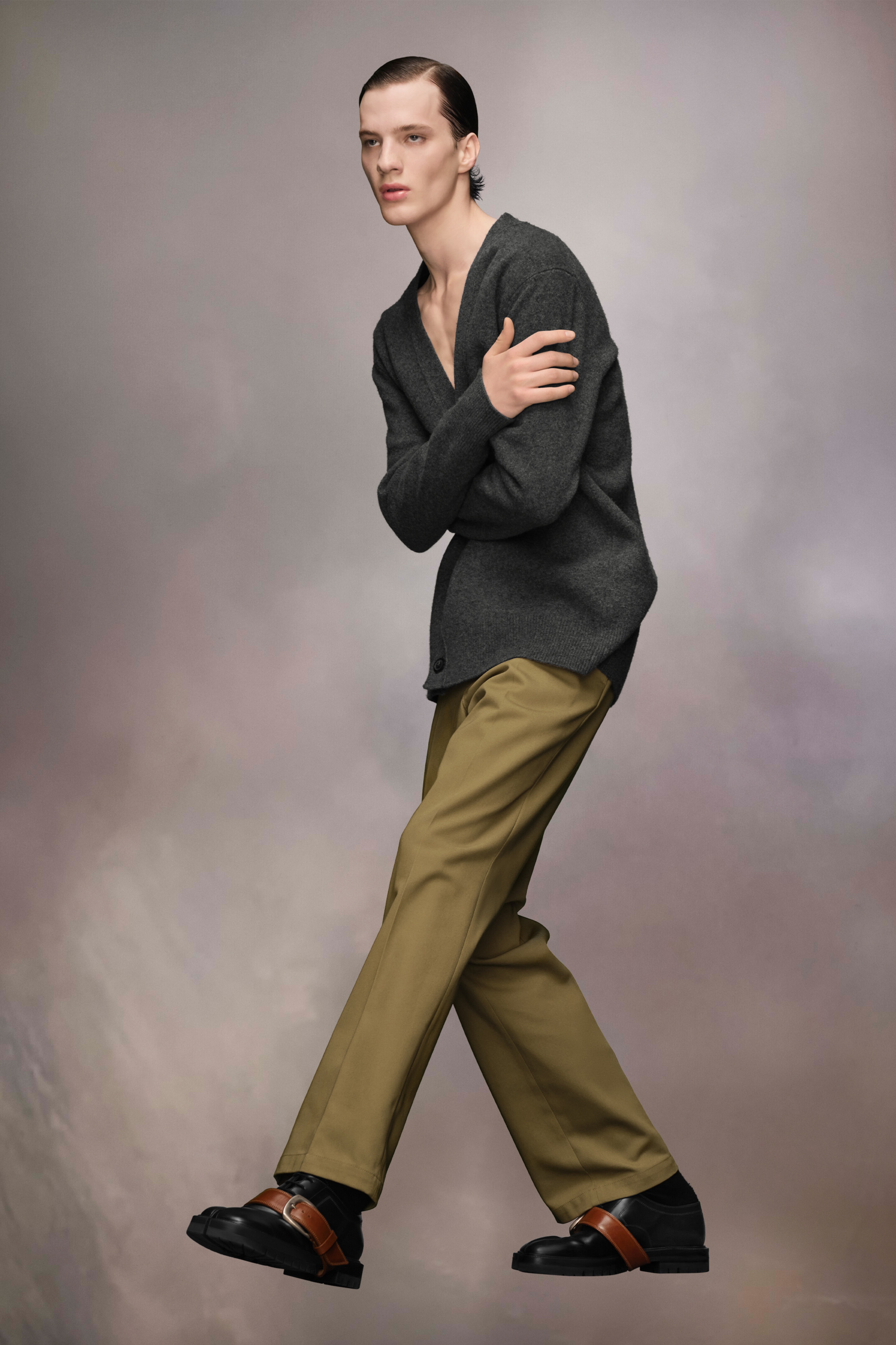 Washed Lambswool Cardigan - 4