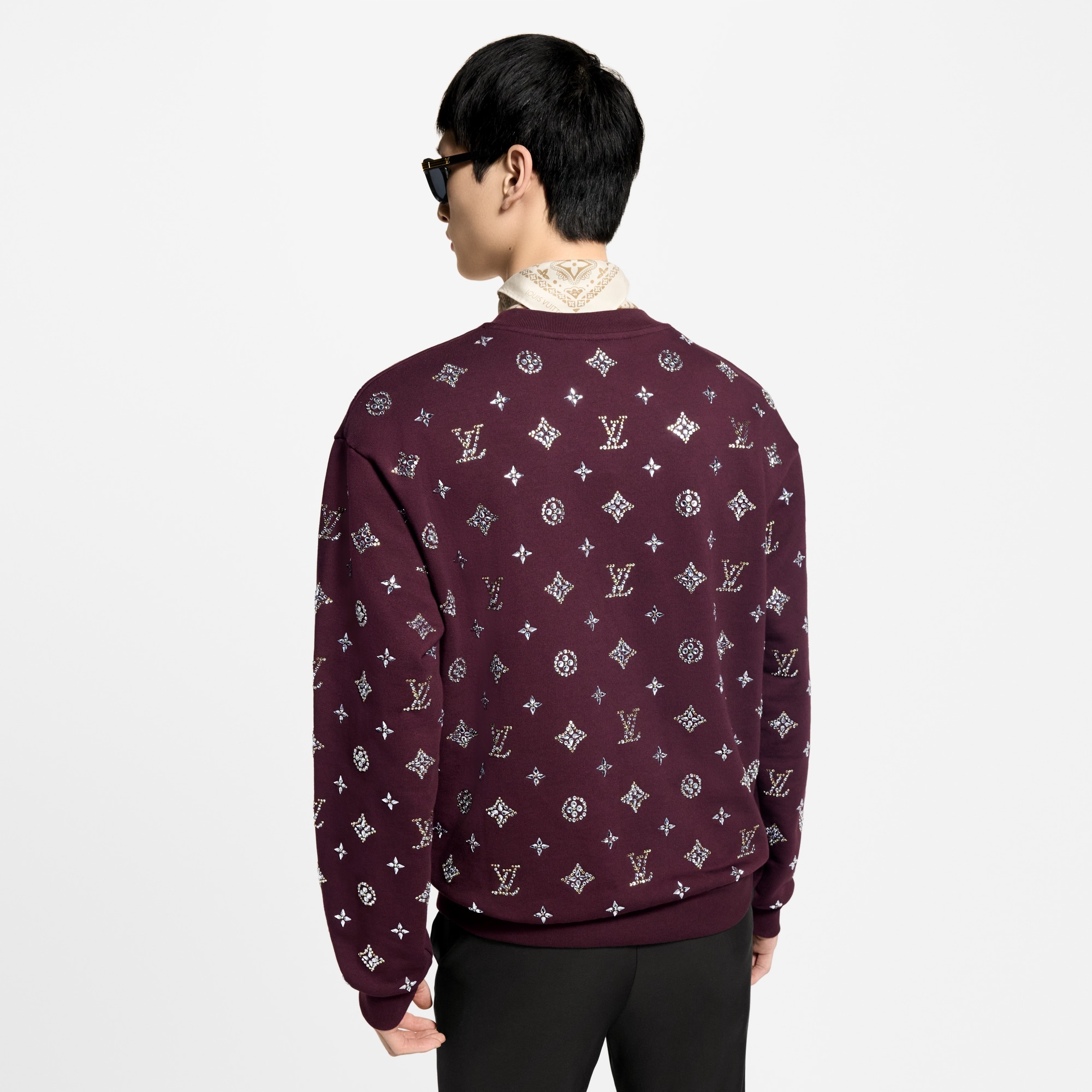 Crystal Monogram Crewneck - 5