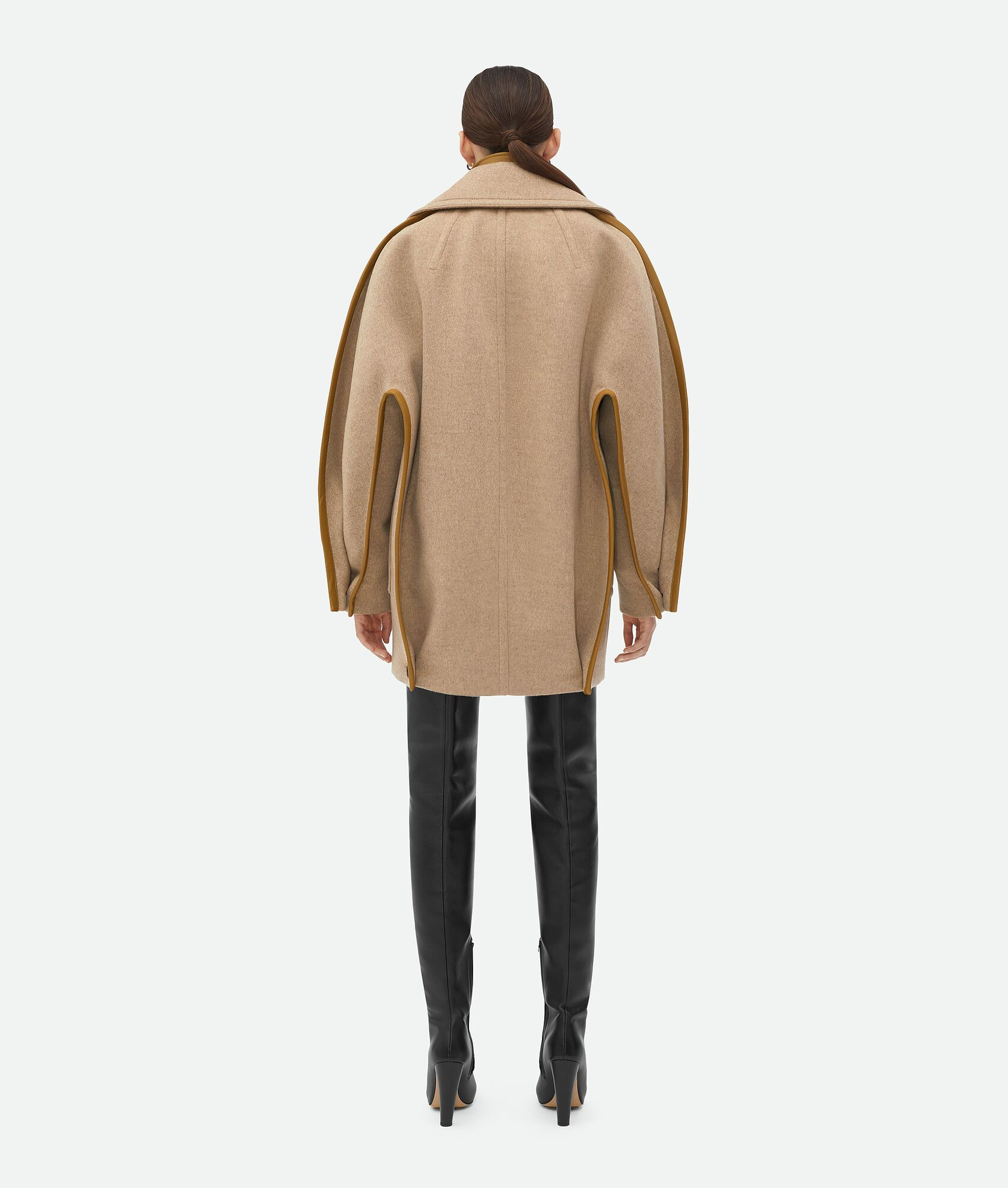 【送料&関税込】Bottega Veneta Cappuccino Wool Coat Bottega Veneta Wool Coat | REVERSIBLE