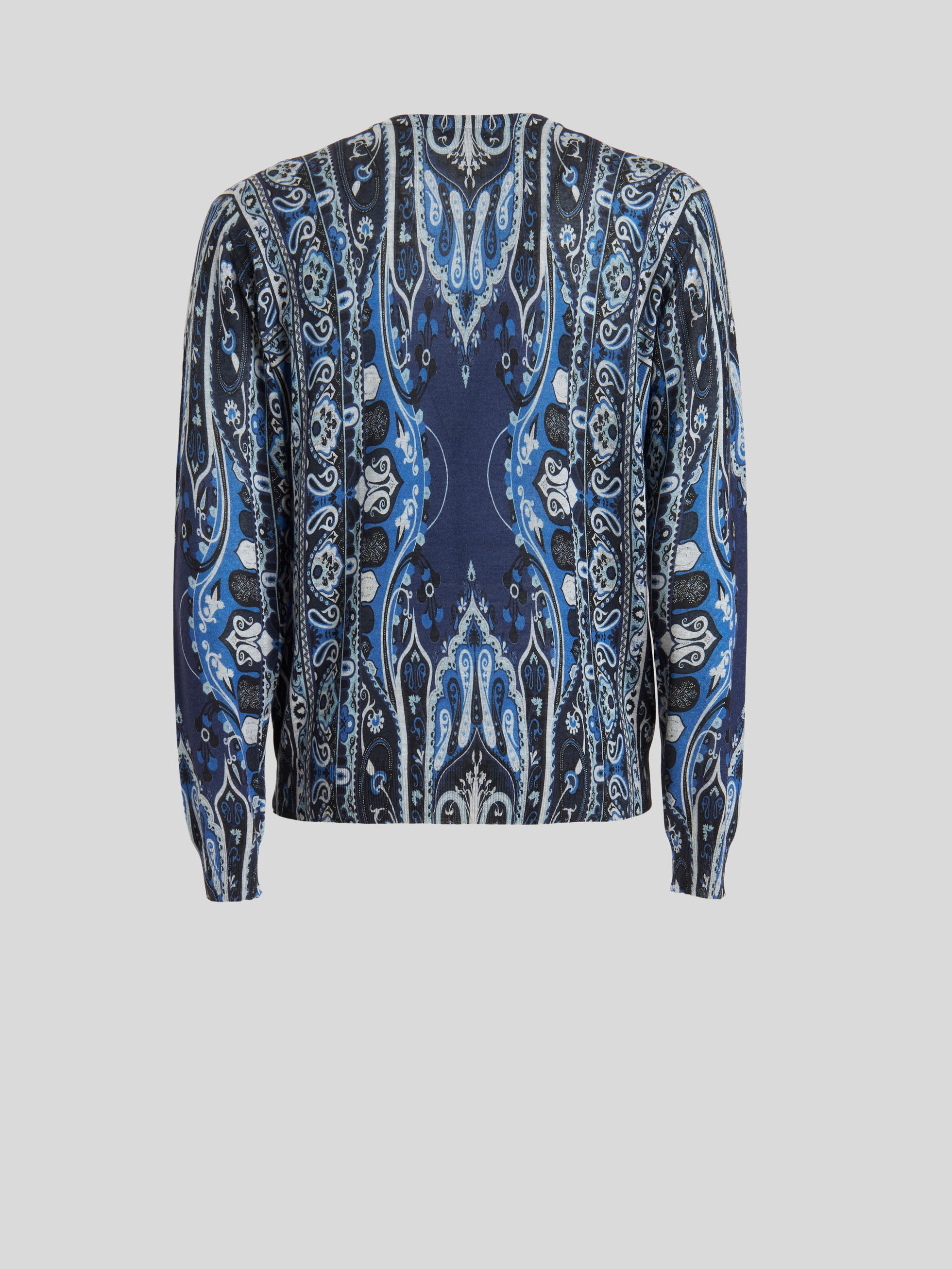 PAISLEY SILK AND CASHMERE JUMPER - 5