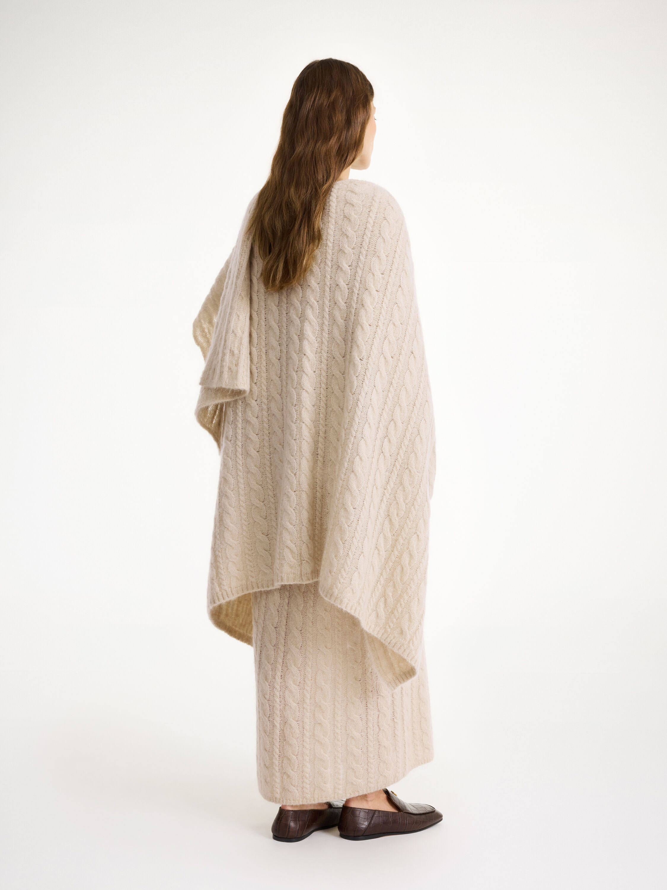Kassillas wool-blend poncho - 3