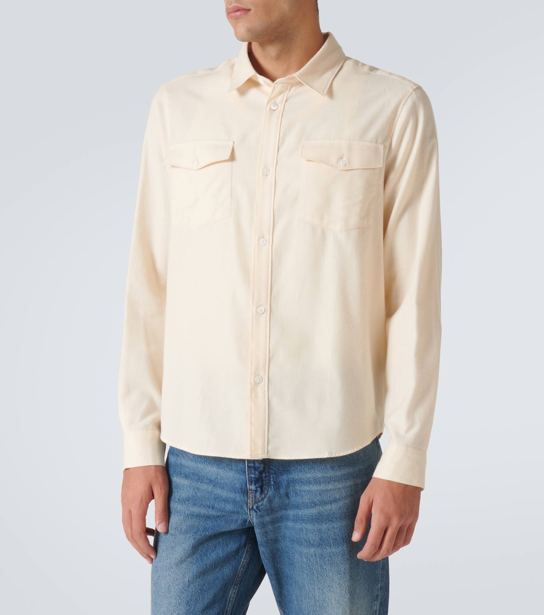 Cotton and wool shirt - 3