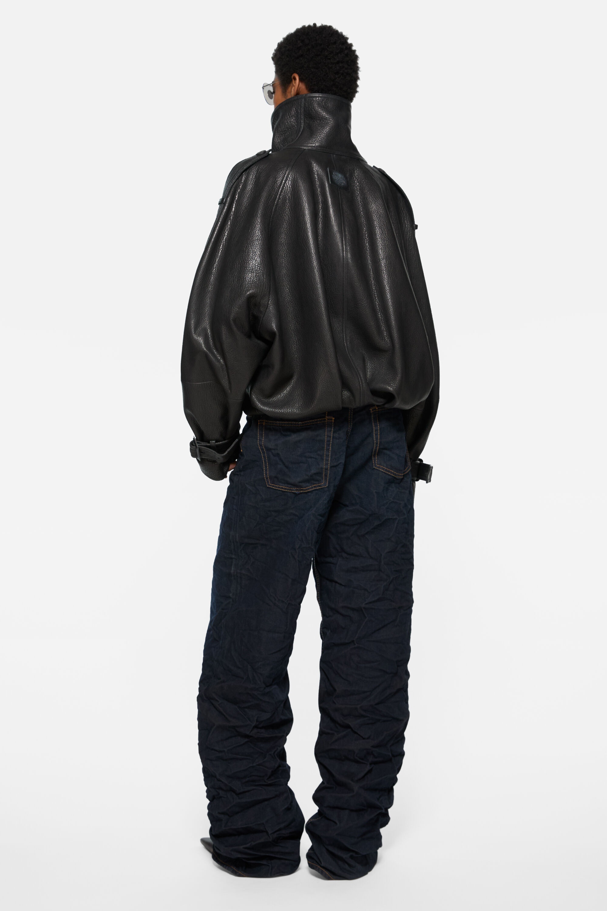 Leather jacket - Black - 3