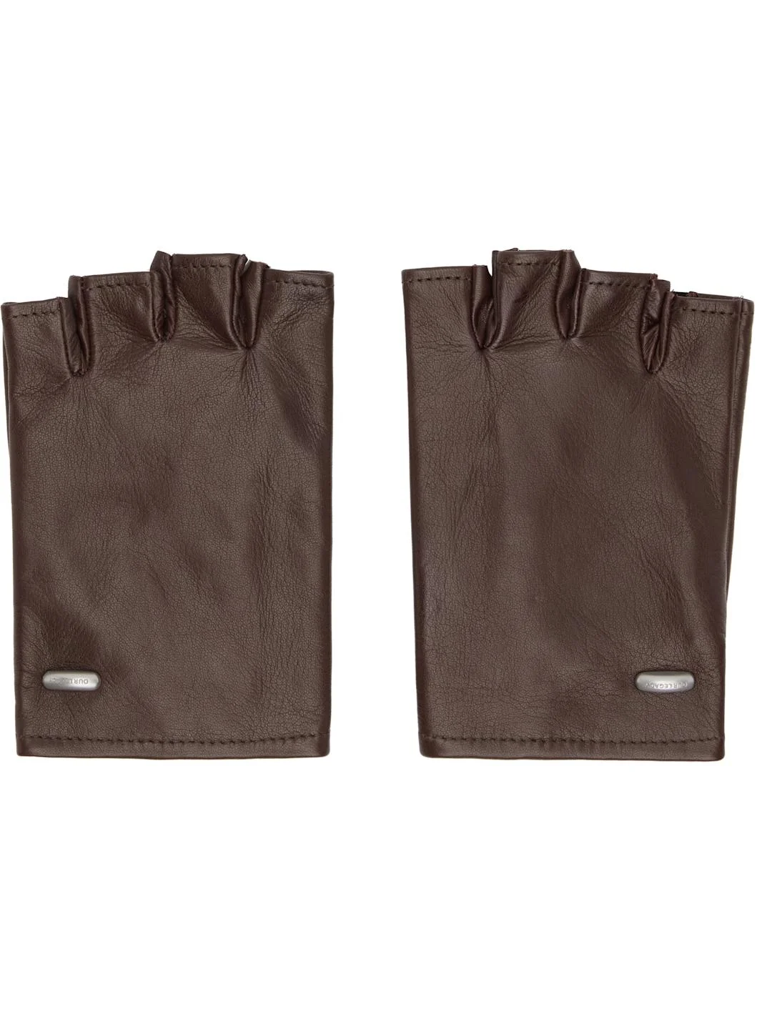 Burgundy Biker Gloves - 1