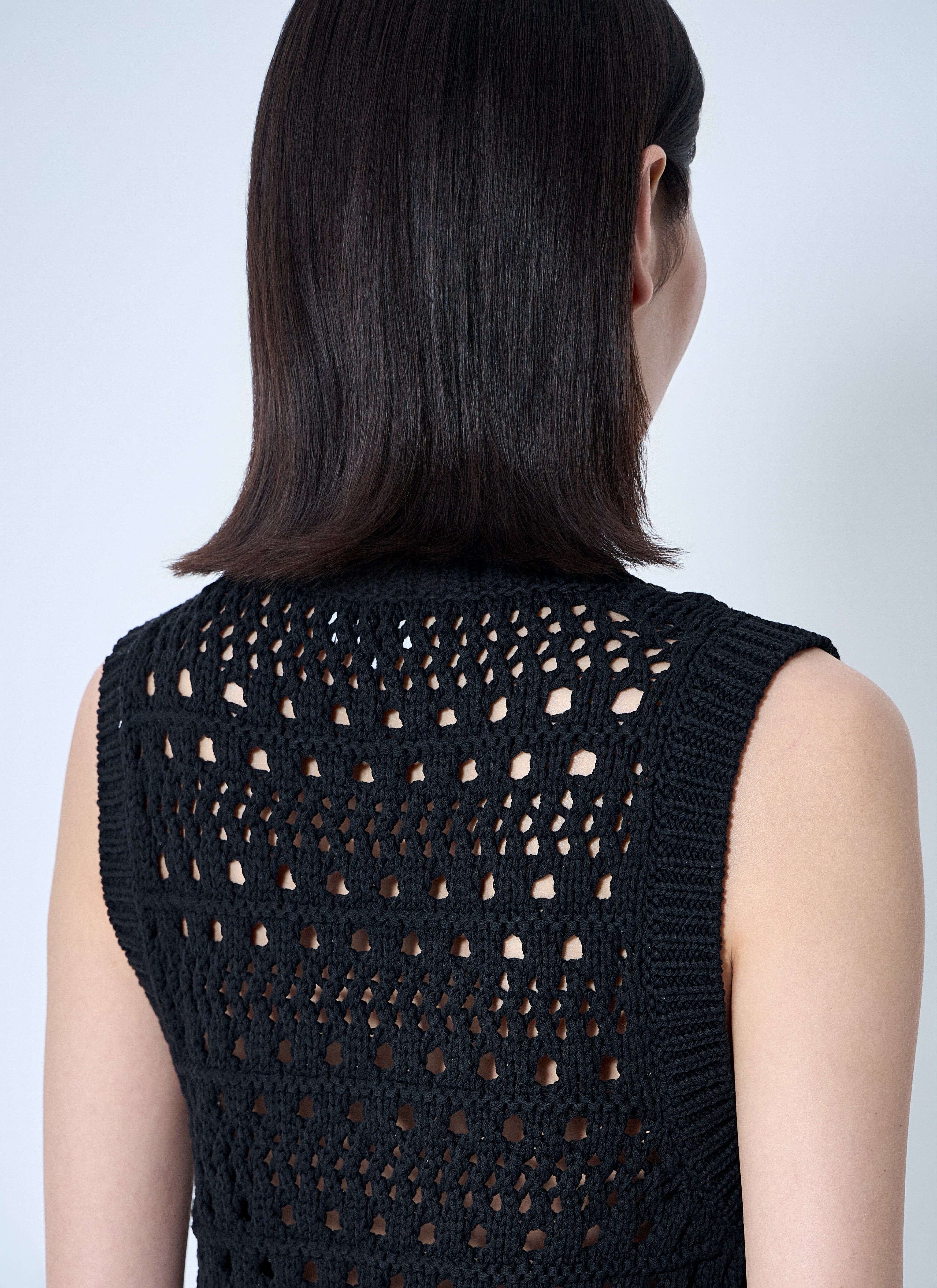 Ganni Women Logo Patch Vest - 6