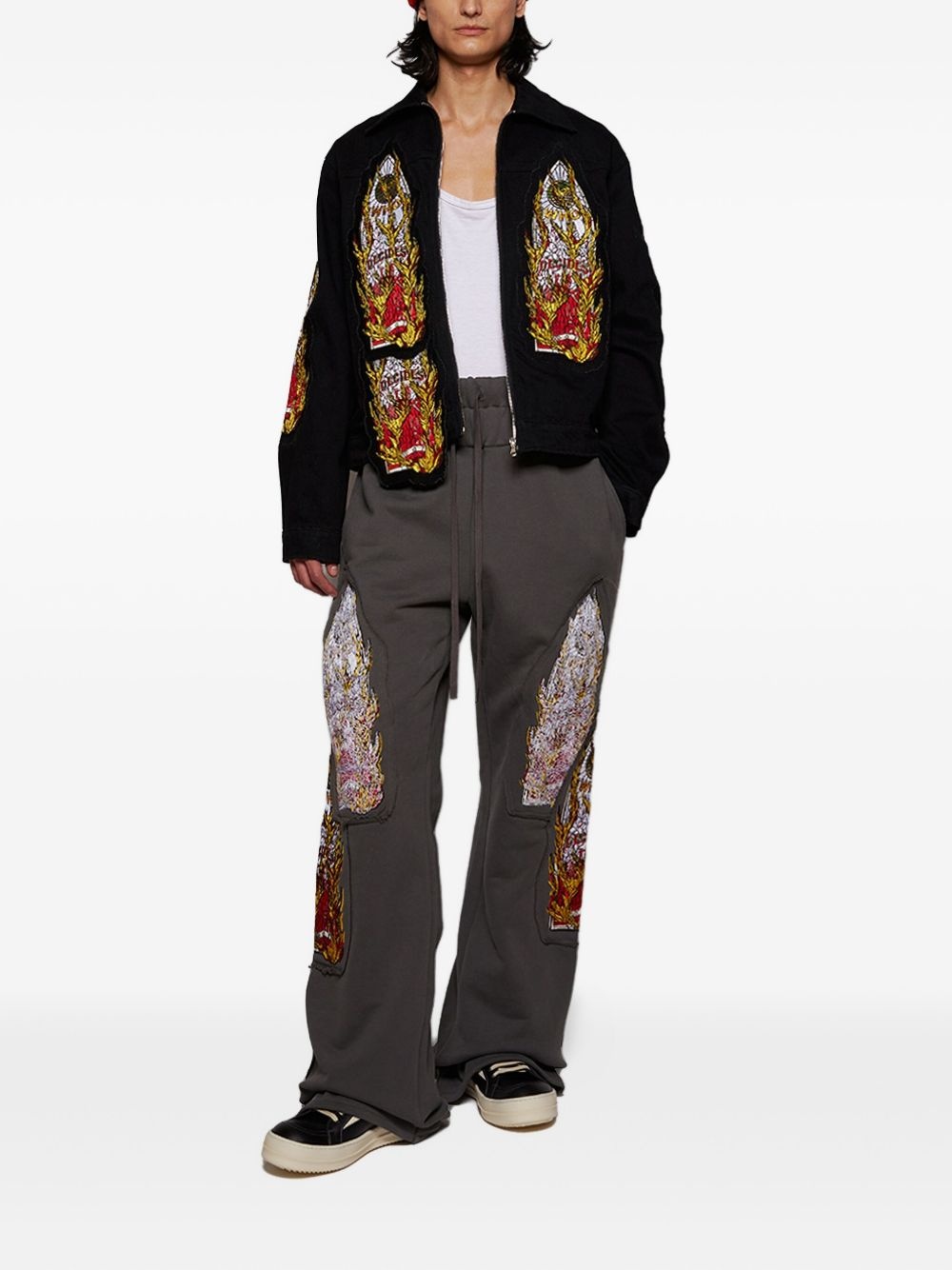 Triple Flame Glass track pants - 2