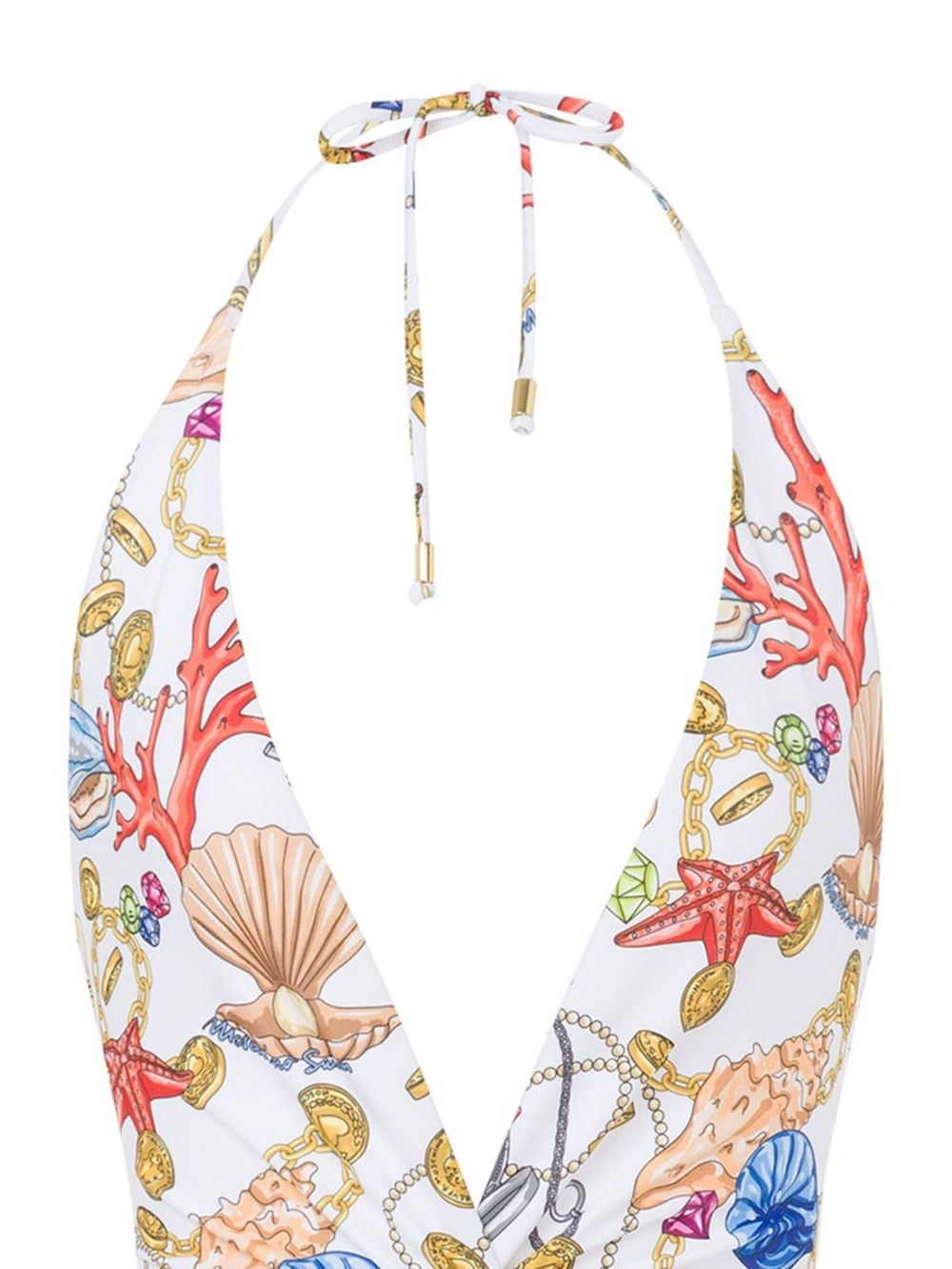 shell print swimsuit - 2