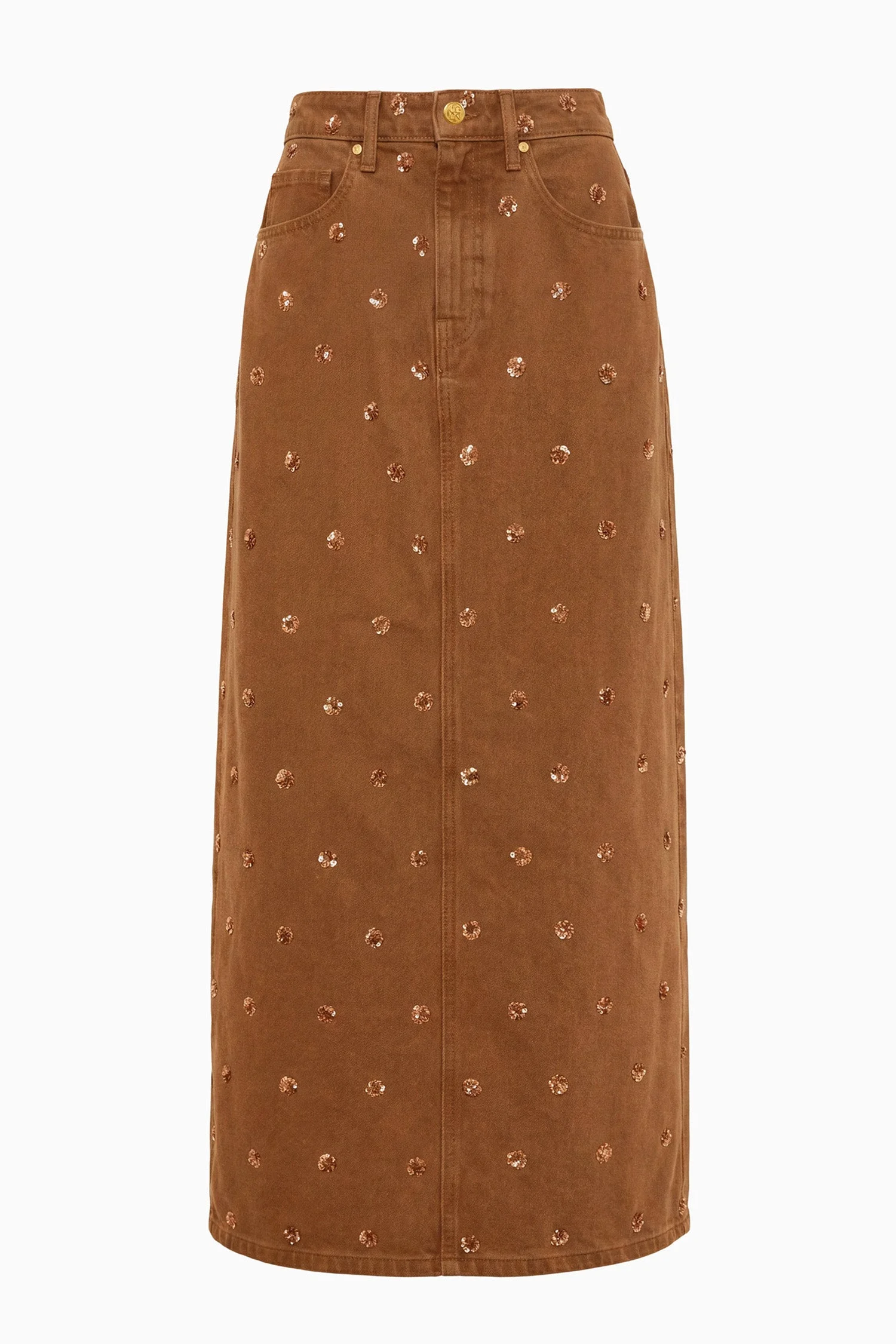 The Verona Embellished Denim Skirt - 1
