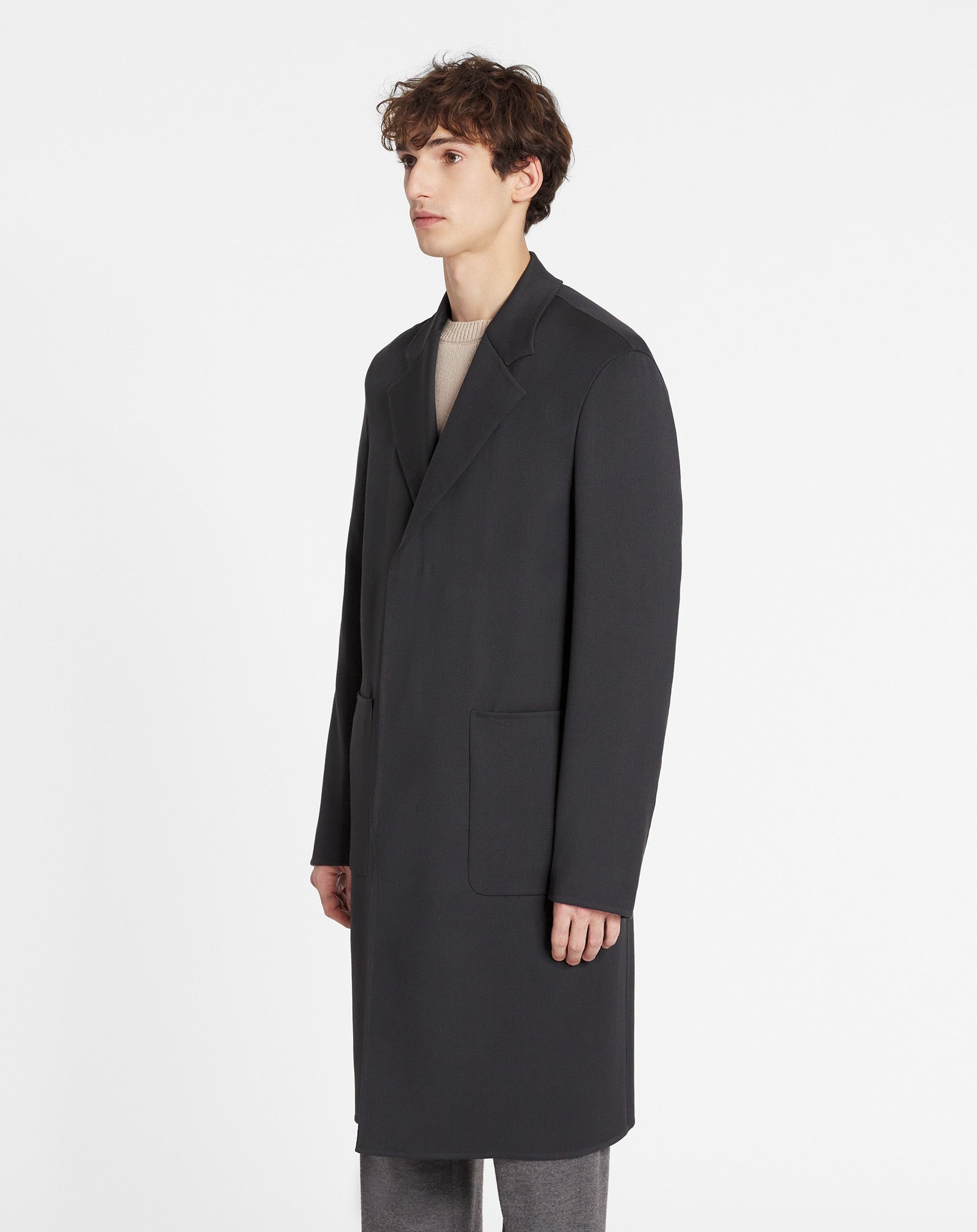 DOUBLE-FACED CASHMERE COAT - 4
