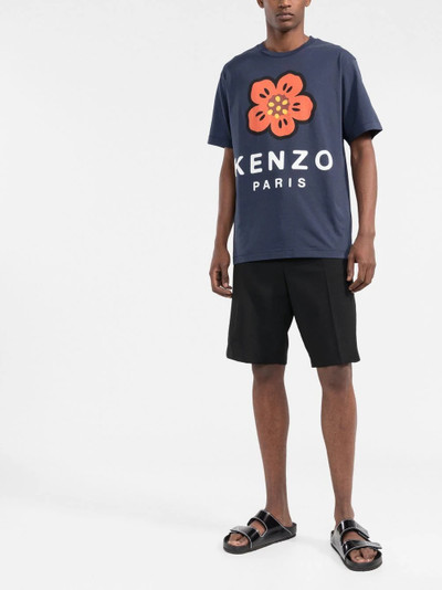 KENZO Poppy-print short-sleeve T-shirt outlook