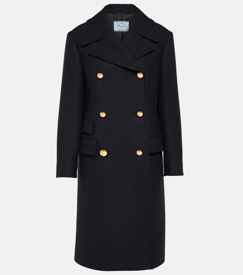 Double-breasted wool coat 1