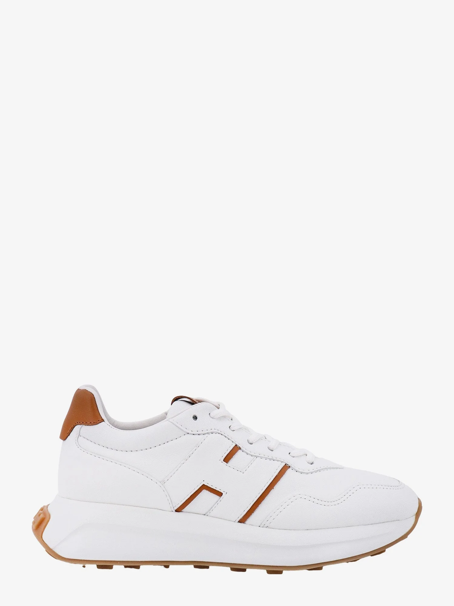 Hogan Leather Sneakers With Logo On The Side - 1